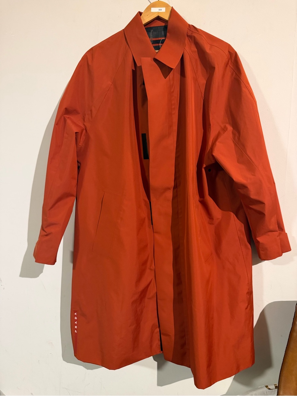 ❌SOLD❌ Prada Burnt orange Raincoat Technical Jacket